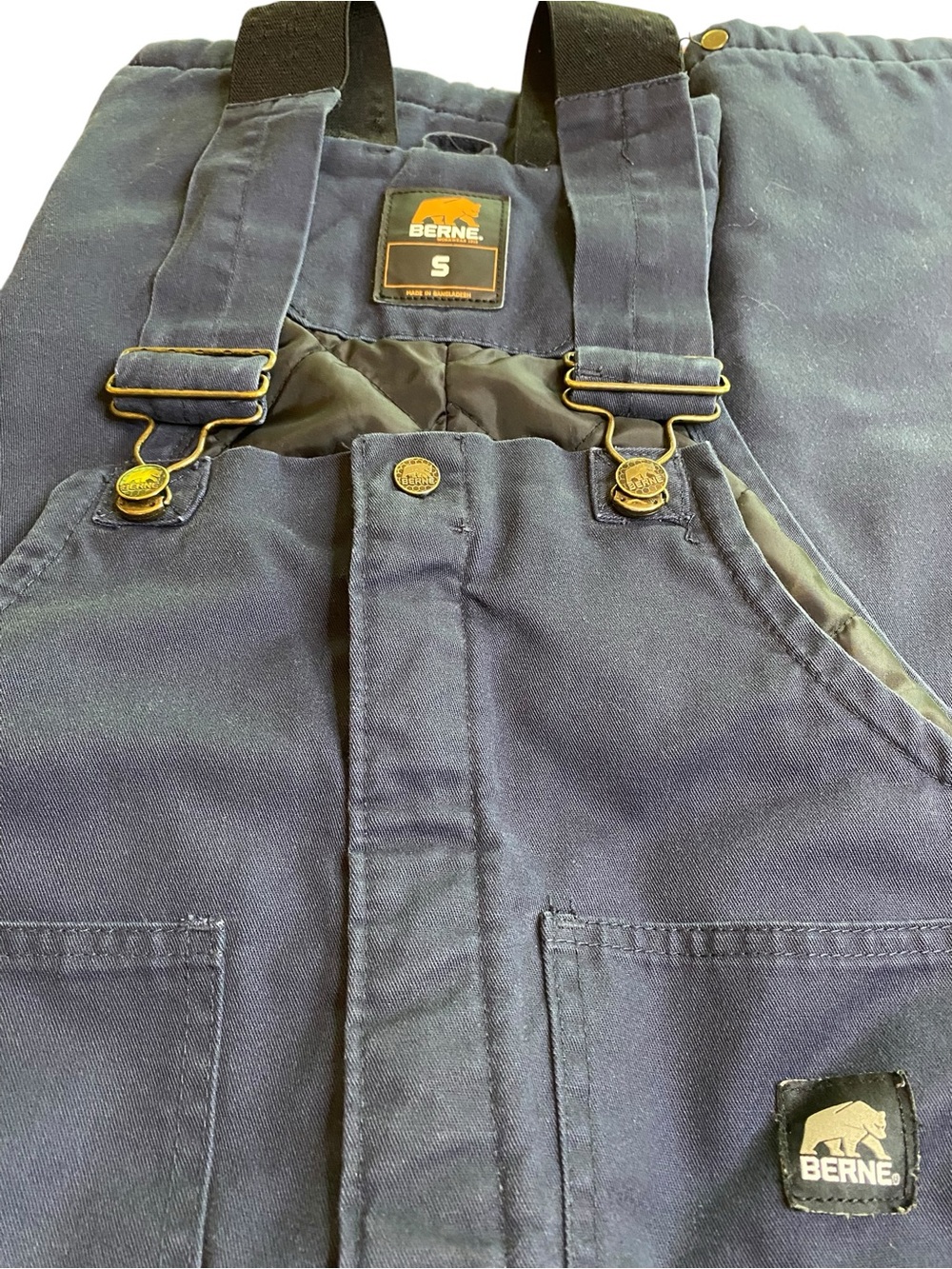 *FLAW* Berne Coveralls Men’s S Winter Work Workwear Outdoor Ski Gorp Utility - Picture 2 of 5